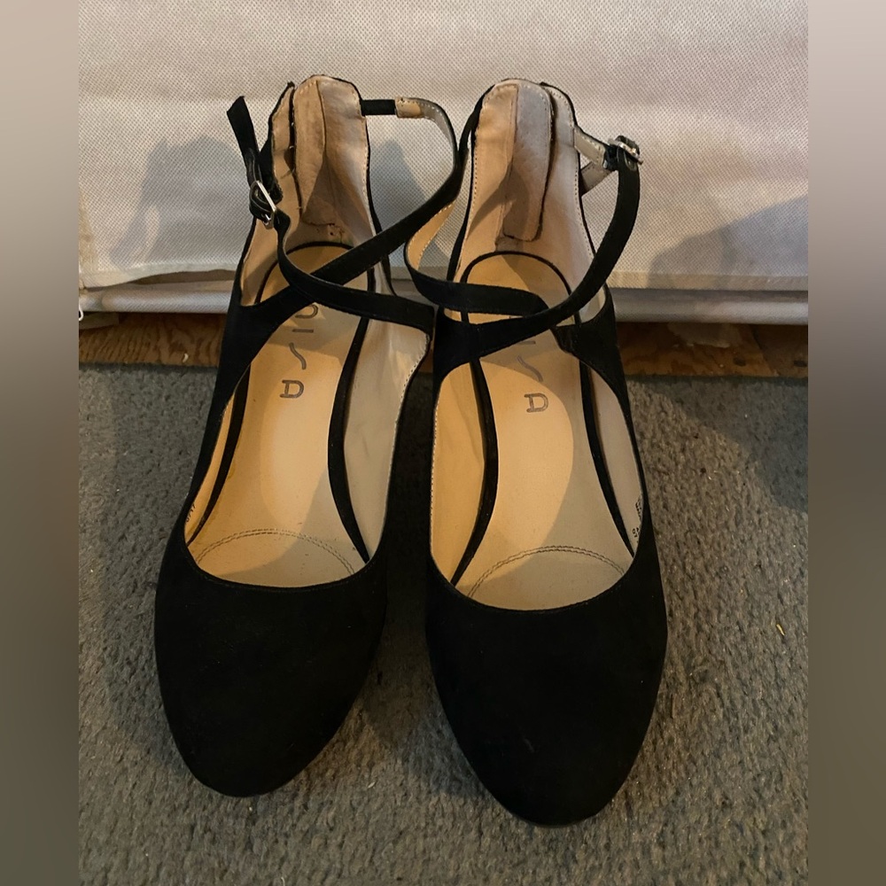 Women’s black mini heels